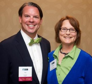 Ted Souder and Chris Brown June 2010 at Cleveland American Marketing Association meeting