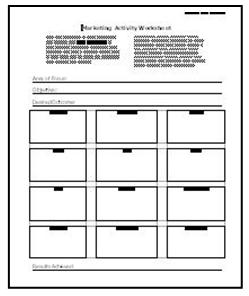 marketing-activity-worksheet-thumbnail Use this marketing activity worksheet to plan your 2012 calendar of marketing tactics