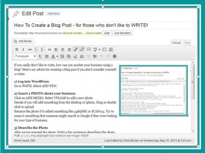 How to write a blog post when you don't like to write
