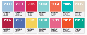 color marketing of the year from Pantone PMS colors